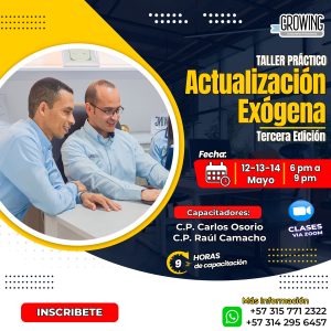 Taller Práctico de Actualización Exógena 2025 - Tercera Edición